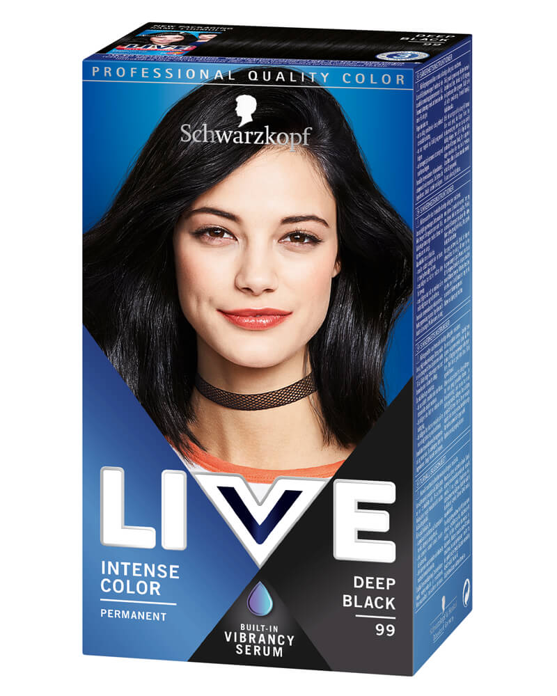 Schwarzkopf Live 99 Deep Black (U) Health & Beauty Personal Care Hair Color Beautycos