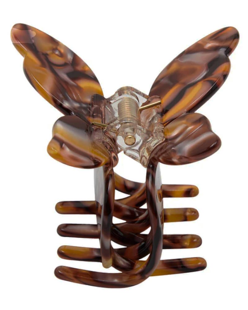 Pico Butterfly Claw Golden Brown Apparel & Accessories Clothing Hair Pins Claws Clips Beautycos