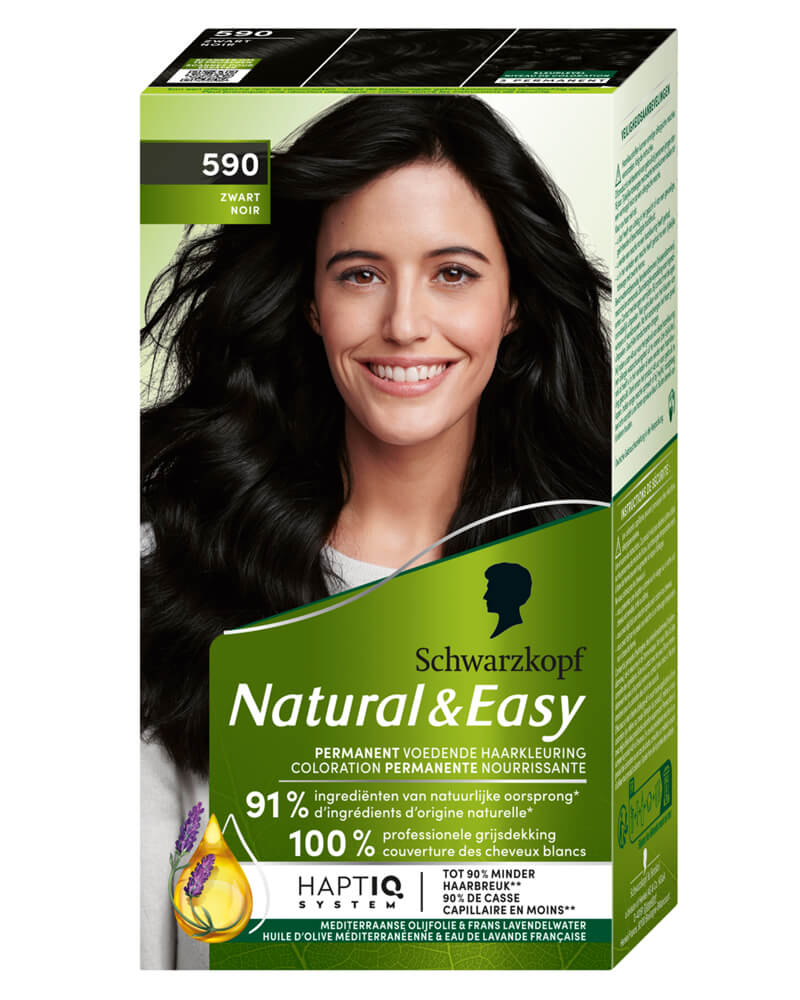 Schwarzkopf Natural Easy 590 Ebony Black 60 ML Health & Beauty Personal Care Hair Color Beautycos
