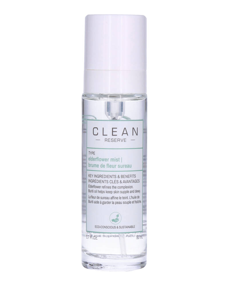 Clean Reserve Elderflower Face Mist 50 ML Health & Beauty Personal Care Cosmetics Makeup Finishing Sprays Beautycos