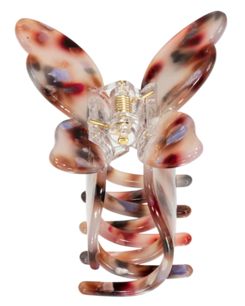 Pico Butterfly Claw Grey Multi Apparel & Accessories Clothing Hair Pins Claws Clips Beautycos