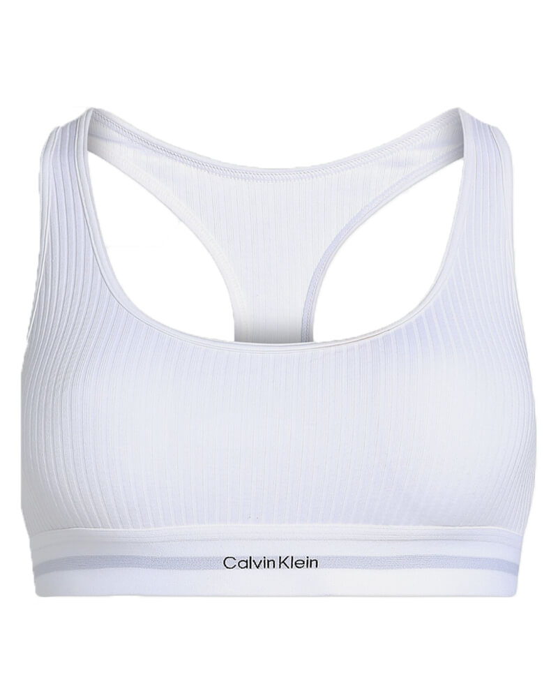 Calvin Klein Racerback Lightly Lined Bralette Str Xxl Apparel & Accessories Clothing Underwear Socks Bras Beautycos