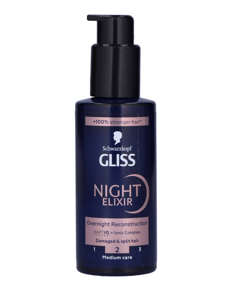 Schwarzkopf Gliss Night Elixir Medium Care 100 ML Health & Beauty Personal Hair Beautycos
