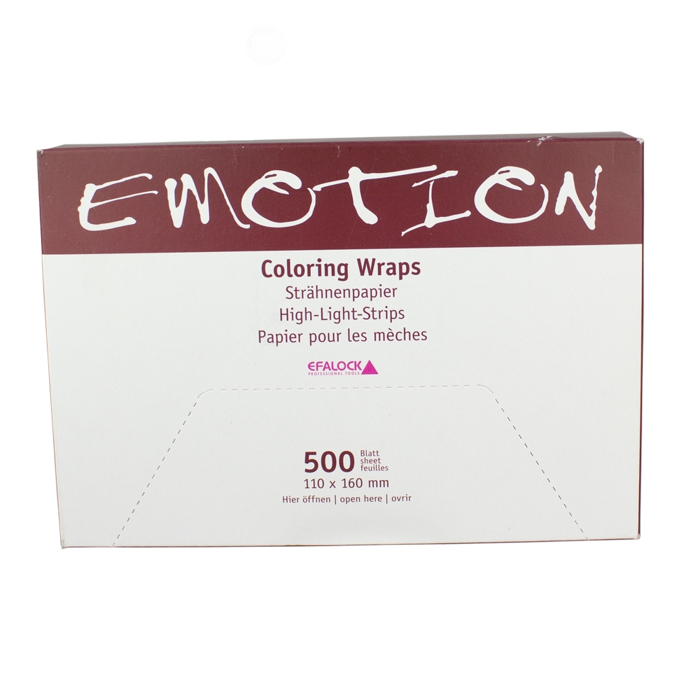 Efalock Emotion Coloring Wraps Reflekspapir 110X160 MM 500 Stk Health & Beauty Personal Care Hair Accessories Beautycos