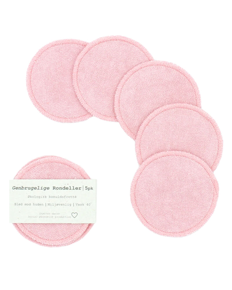 Pargaard Genbrugelige Rondeller Rosa 5 Stk Health & Beauty Personal Care Cotton Balls Beautycos