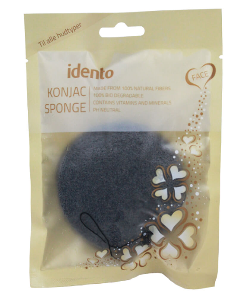 Idento Konjac Svamp Grå 100% Natural Fibers Health & Beauty Personal Care Cosmetics Skin Beautycos