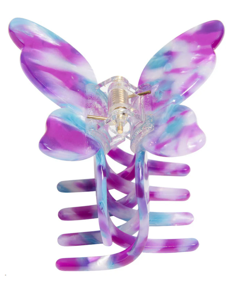 Pico Butterfly Claw Violet Blue Apparel & Accessories Clothing Hair Pins Claws Clips Beautycos