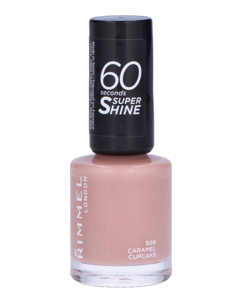 Rimmel London 60 Seconds Super Shine Neglelak 500 Caramel Cupcake 8 ML Health & Beauty Personal Care Cosmetics Nail Polishes Beautycos