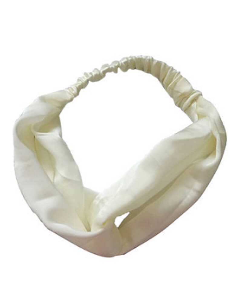 Everneed Satin Hårbånd - Offwhite (U) Apparel & Accessories Clothing Hair Headbands Beautycos