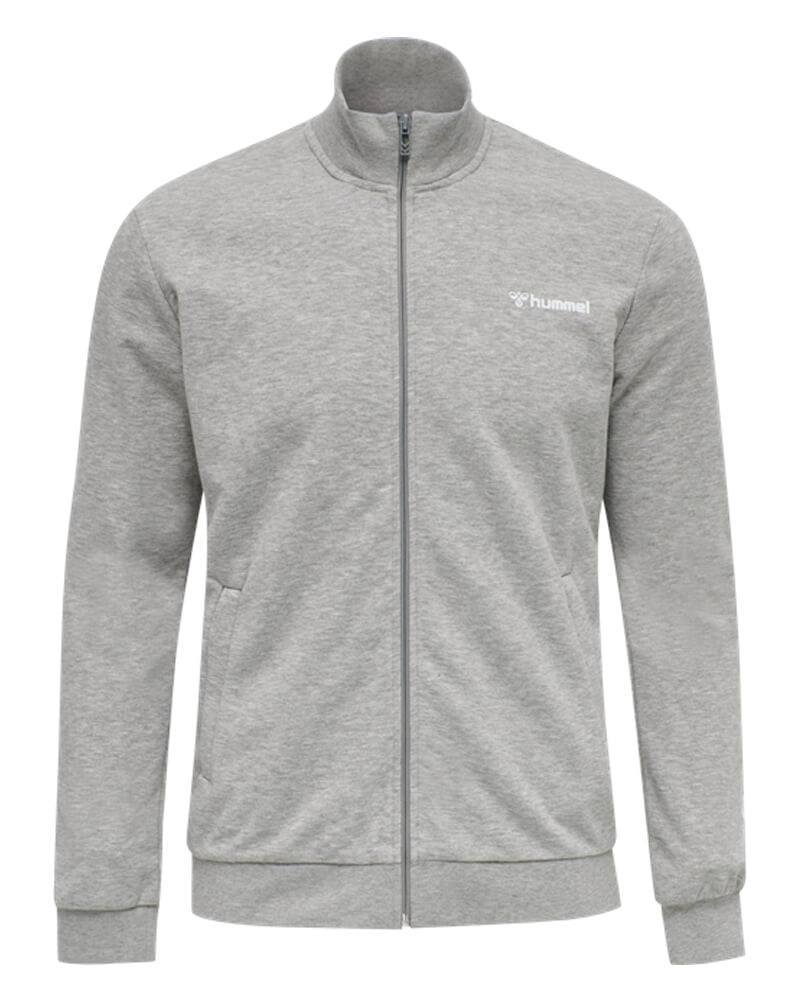 Hummel Hmllsam Zip Jacket Gray Str M Apparel & Accessories Clothing Shirts Tops Beautycos