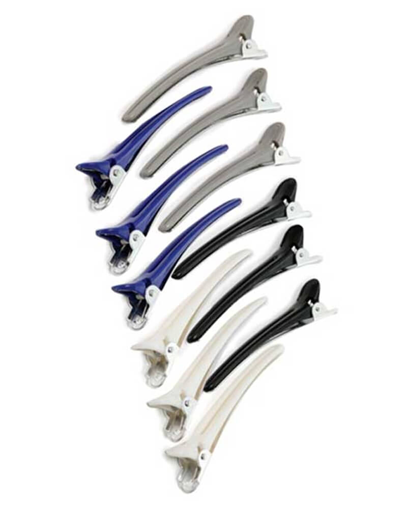 Sibel Hårklemmer 10Cm - Ref P000479 Multi 12 Stk Apparel & Accessories Clothing Hair Pins Claws Clips Beautycos