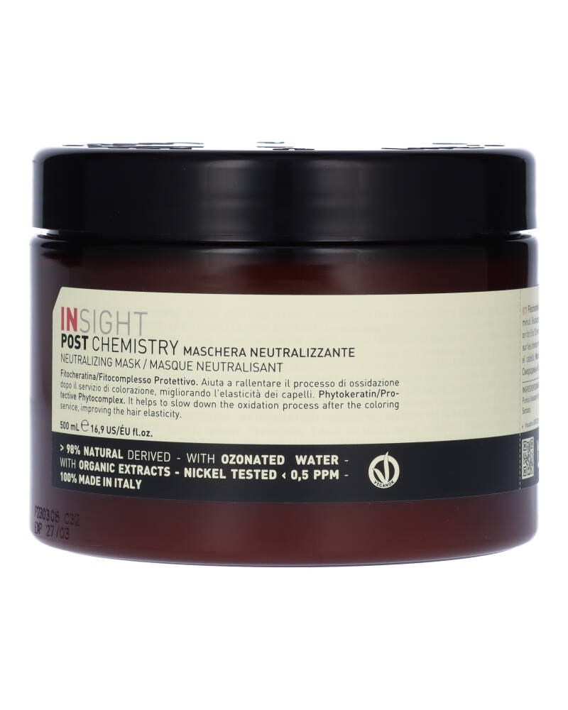 Insight Post Chemistry Neutralizing Mask 500 ML Health & Beauty Personal Care Hair Beautycos