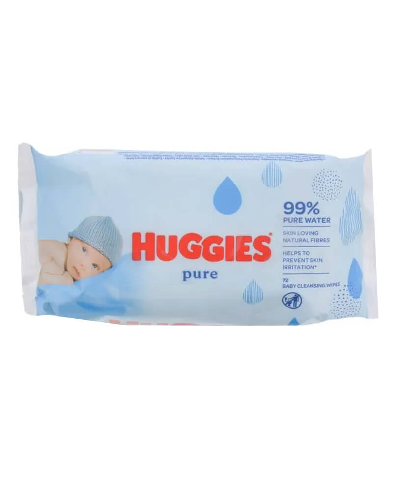 Huggies Pure 99% Cleansing Wipes 72 Stk Baby & Toddler Beautycos