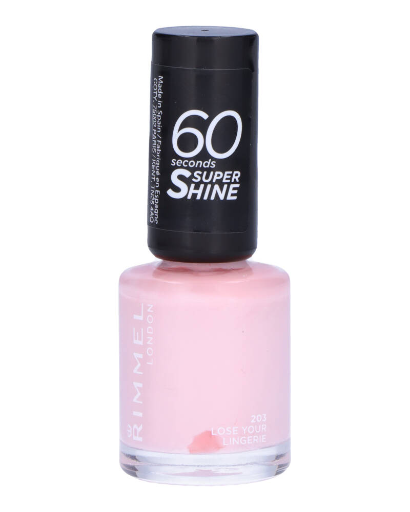Rimmel London 60 Seconds Super Shine Neglelak 203 Lose Your Lingerie 8 ML Health & Beauty Personal Care Cosmetics Nail Polishes Beautycos