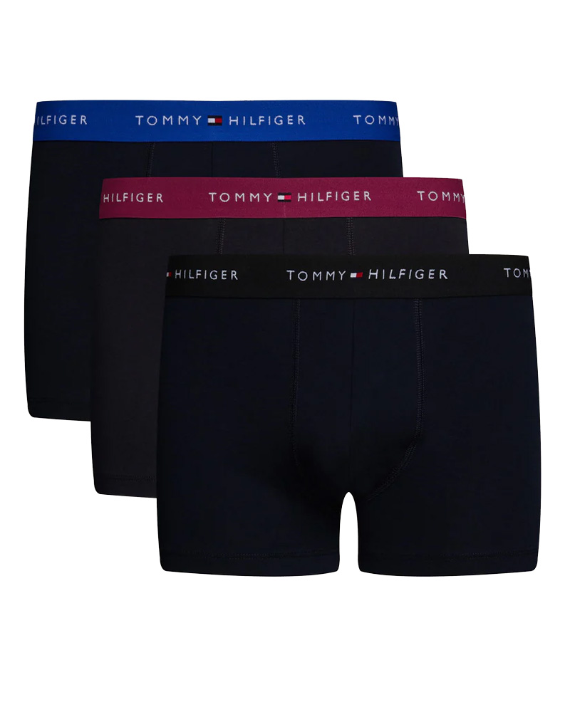Tommy Hilfiger Signature Cotton Essentials Trunk 3-Pack Str XL Apparel & Accessories Clothing Underwear Socks Beautycos