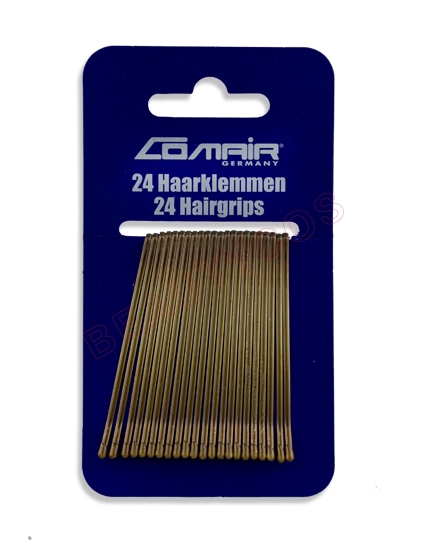 Comair Pretty Fashion Hårnåle Guld 24 Stk Apparel & Accessories Clothing Hair Pins Claws Clips Beautycos