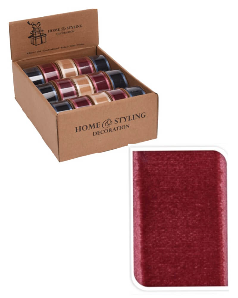 Excellent Houseware Ruban Velours Rouge Arts & Entertainment Party Celebration Gift Giving Wrapping Beautycos