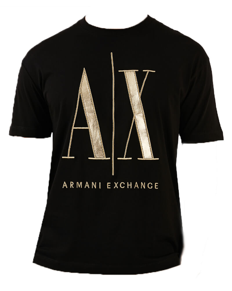 Armani Exchange Men T-Shirt Black Str Xxl Apparel & Accessories Clothing Shirts Tops Beautycos