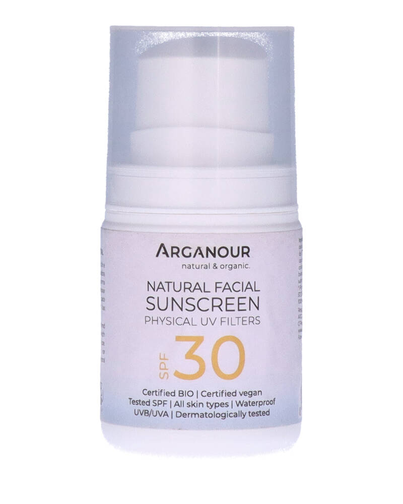 Arganour Natural Organic Facial Sunscreen Spf 30 50 ML Health & Beauty Personal Care Cosmetics Skin Beautycos