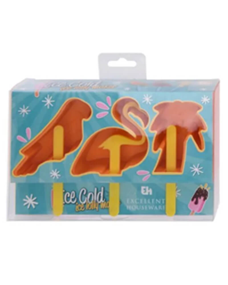 Excellent Houseware Ispindeforme Flamingo Orange (U) 3 Stk Arts & Entertainment Party Celebration Supplies Beautycos