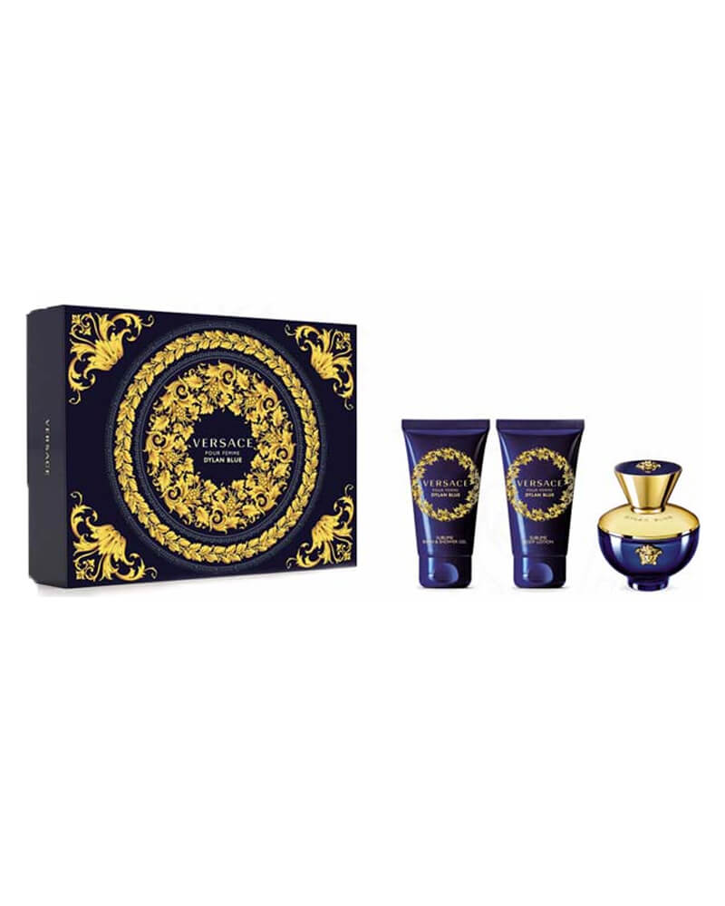 Versace Dylan Blue Femme Edp Gift Set 50 ML Arts & Entertainment Party Celebration Giving Wrapping Boxes Tins Beautycos