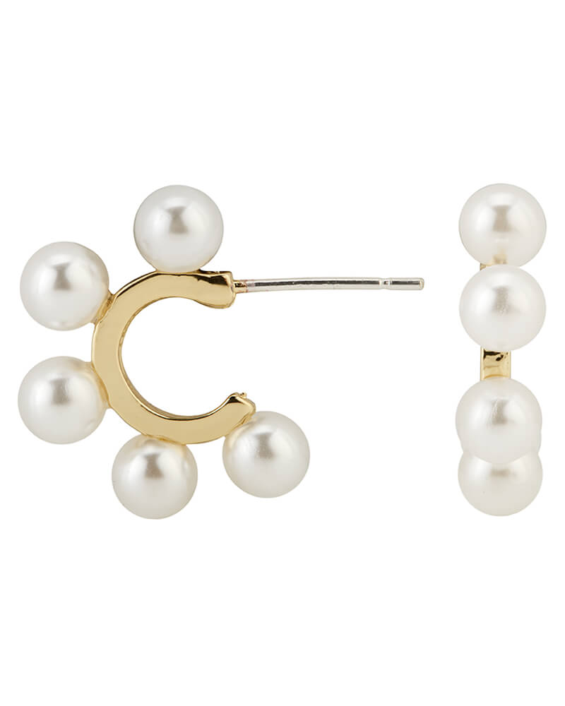 Everneed Charlene Perleøreringe Guldfarve (U) Arts & Entertainment Party Celebration Gift Giving Beautycos