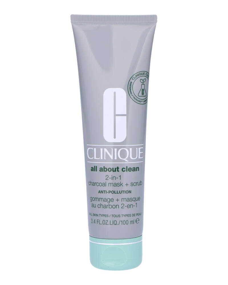 Clinique All About Clean Charcoal Mask + Scrub 100 ML Health & Beauty Personal Care Cosmetics Skin Masks Peels Beautycos