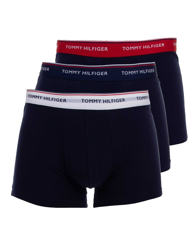 Tommy Hilfiger Premium Essentials Low Rise Trunk 3-Pack Navy Str M Apparel & Accessories Clothing Underwear Socks Beautycos
