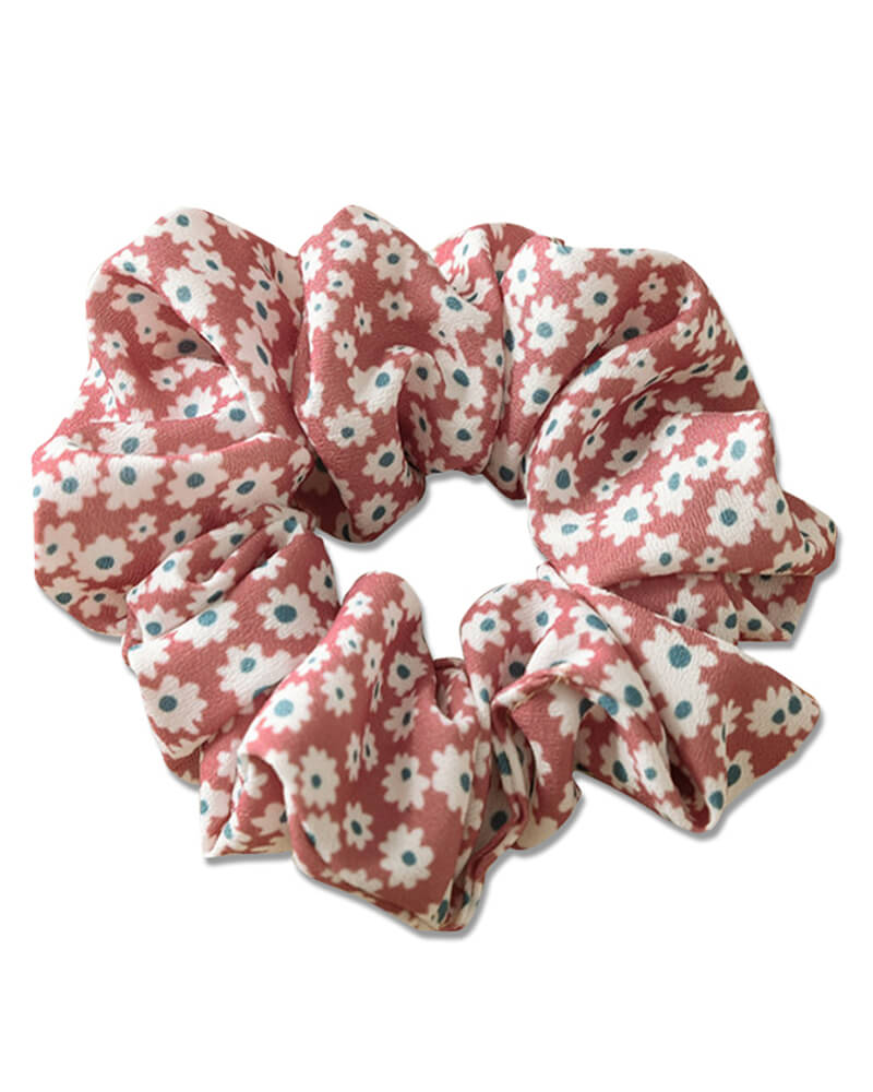 Everneed Summer Scrunchies Coral (U) Apparel & Accessories Clothing Hair Ponytail Holders Beautycos