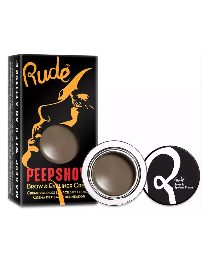 Rude Cosmetics Peep Show Brow Eyeliner Cream Private Moment 88034 (U) 3 G Health & Beauty Personal Care Makeup Eye Eyebrow Enhancers Beautycos
