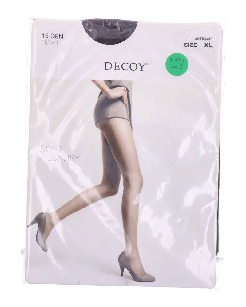 Decoy Soft Luxury (15 Den) Antracit XL Apparel & Accessories Clothing Underwear Socks Beautycos