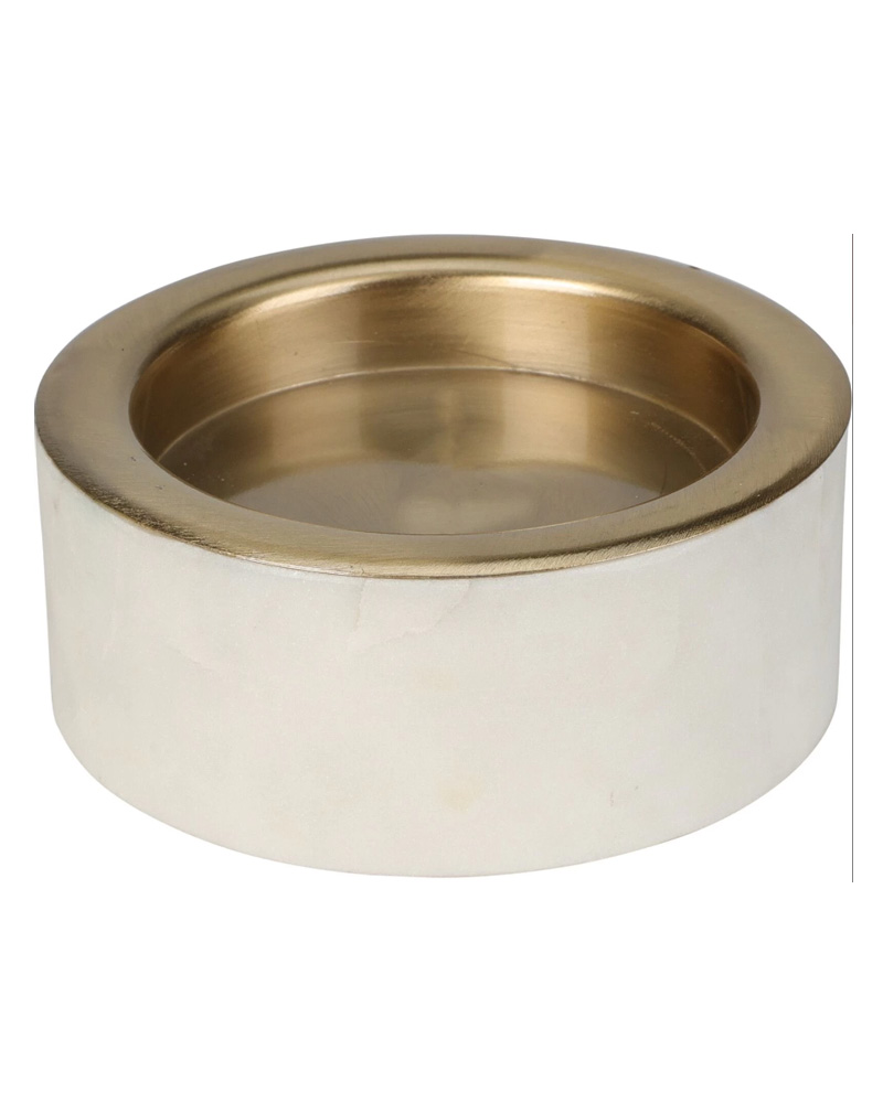 Excellent Houseware Marble Candle Holder White 10 X 4 CM Home & Garden Beautycos