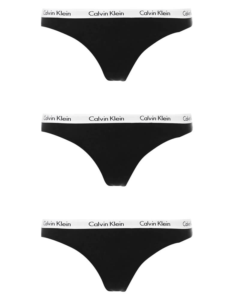 Calvin Klein Thongs 3-Pack - L 3 Stk Apparel & Accessories Clothing Underwear Socks Beautycos