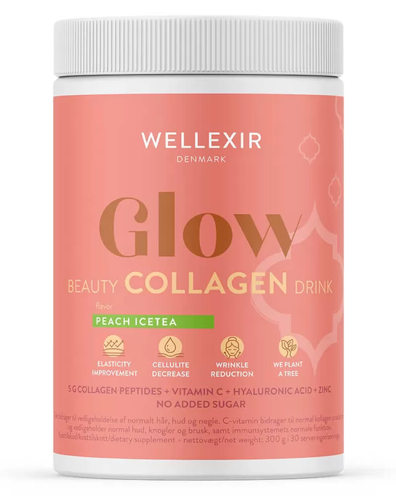 Wellexir Glow Beauty Drink Peach Ice Tea 300 G Health & Care Fitness Nutrition Vitamins Supplements Beautycos