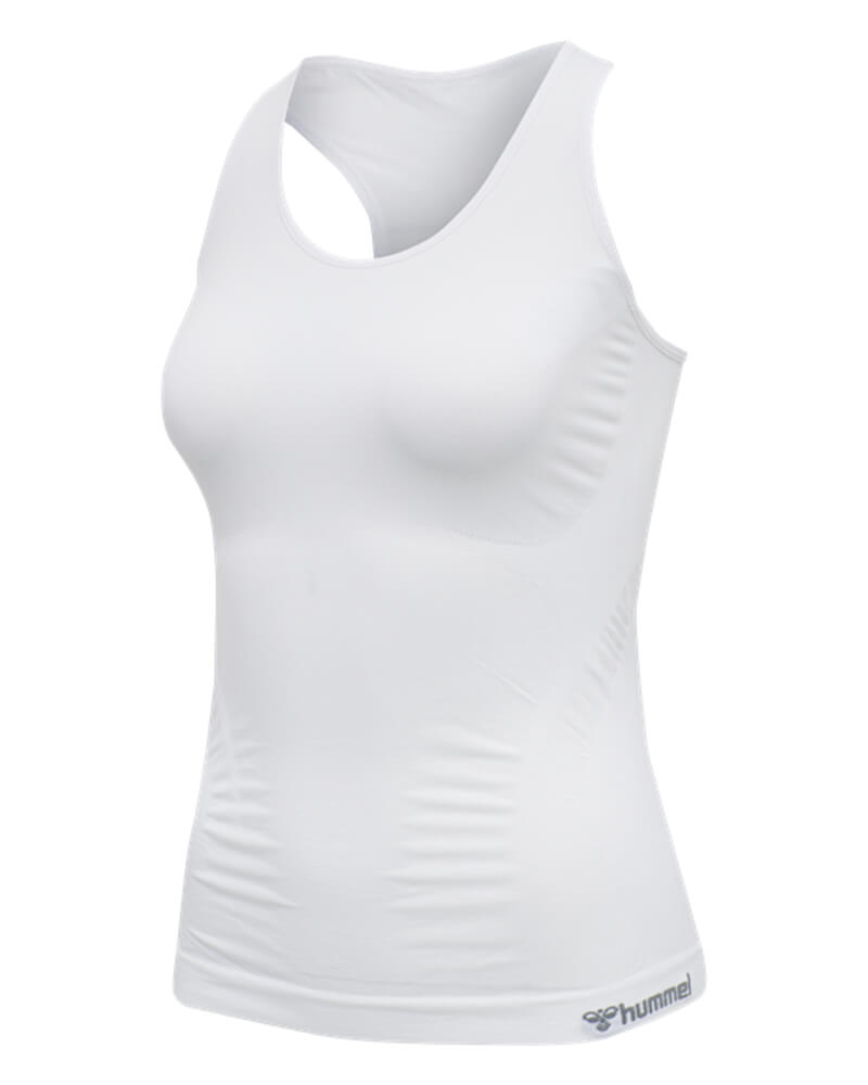 Hummel Hmltlf Seamless Top White Str L Apparel & Accessories Clothing Shirts Tops Beautycos