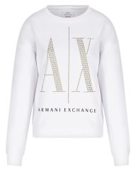 Armani Exchange Woman Sweatshirt White Str. L