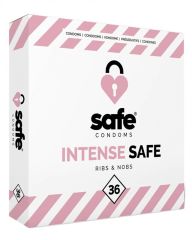 Safe Intense Safe Ribs & Nobs Condoms 36 pcs