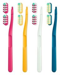 Jordan Tandbørste Change Soft Ass. Farver Replaceable 2x Heads + Handle