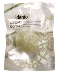 Idento Konjac Svamp Lyse Grøn Natural Fibers (Assorteret)