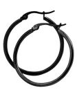 Everneed Mille - Sort Hoop Øreringe Medium 