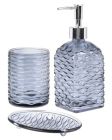 Bathroom Solutions Sæbedispenser Striber Set Grå