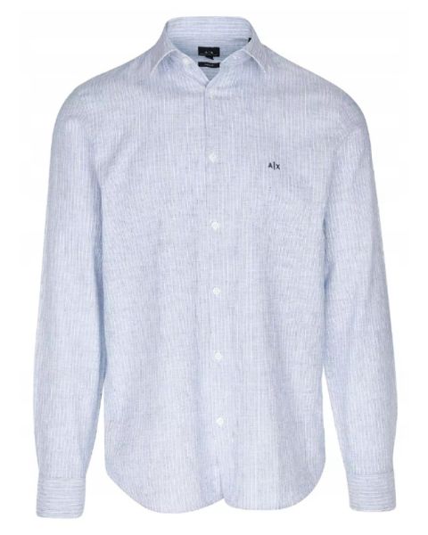 Armani Exchange Regular Fit Shirt Blå Str. L