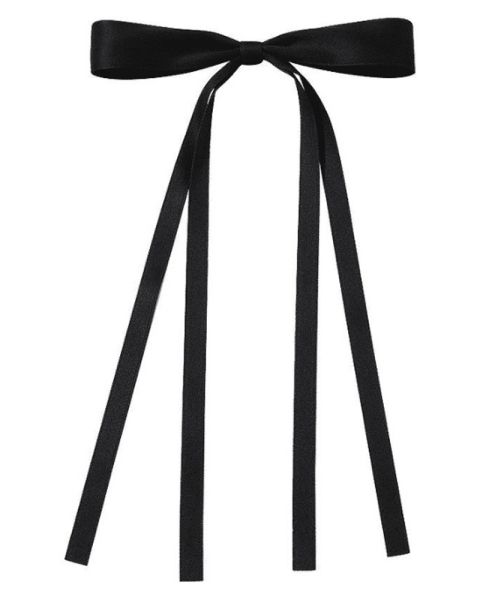 Beauty Flow Olivia Bow Barrette Deep Black