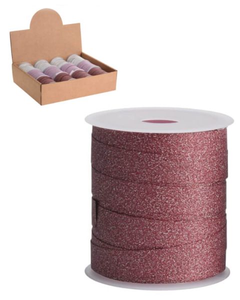Excellent Houseware Ruban cadeau scintillant rouge