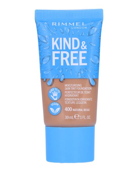 Rimmel London Kind & Free Moisturising Skin Tint Foundation 400 Natural Beige