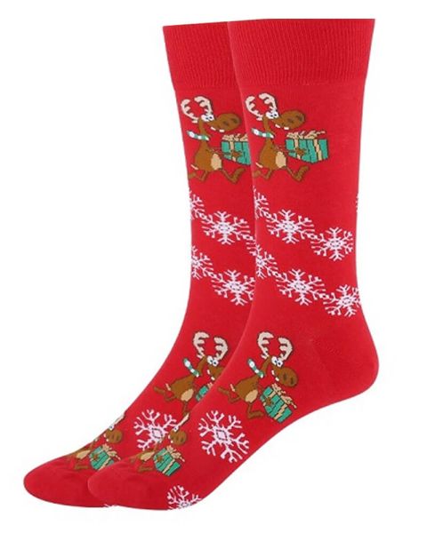 Nissebanden Bas de Noël Rouge Taille 36-40