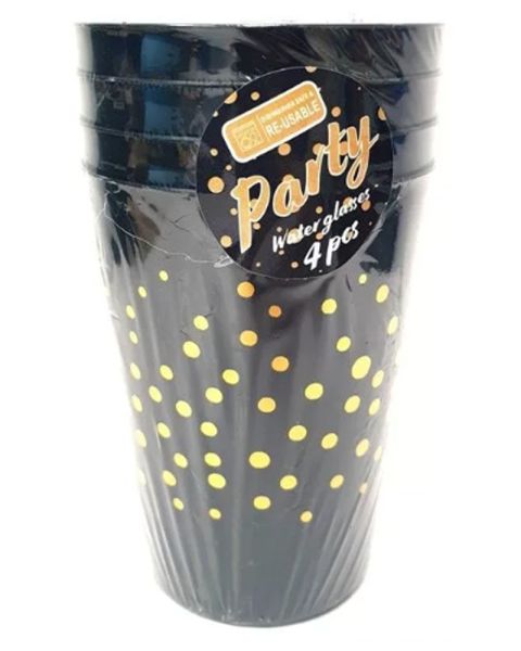 Excellent Houseware Water Glass Black