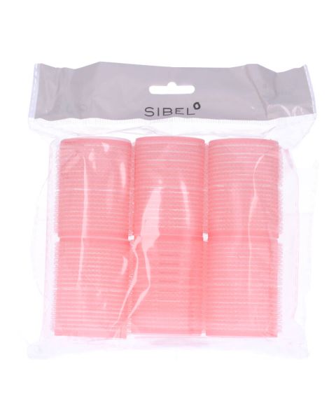 Sibel Velcro Curlers Roller Pink 43mm - Art 4165049