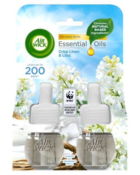 Air Wick Plug In Refil Crisp Linen And Lilac