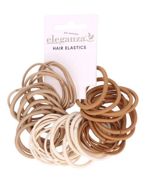 Eleganza Hårelastikker Beige